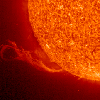 SOHO/EIT Erupting Prominence